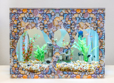 Aquarium Decorative Cover - Wet Pebbles - Aquaterra Tank Decor