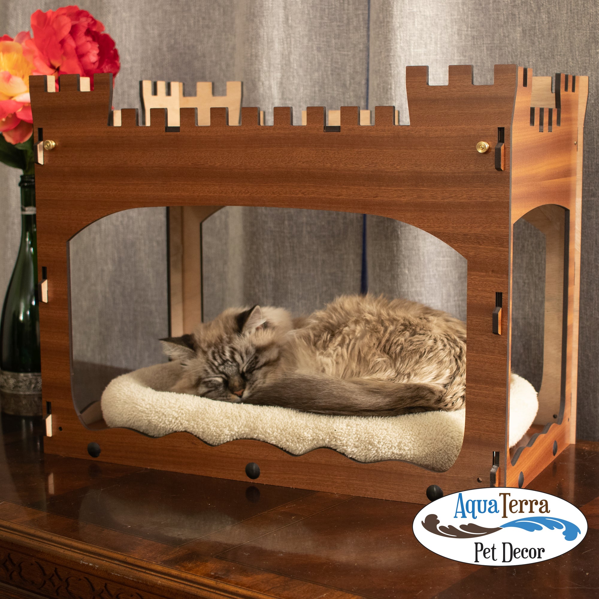 Cat store castle bed